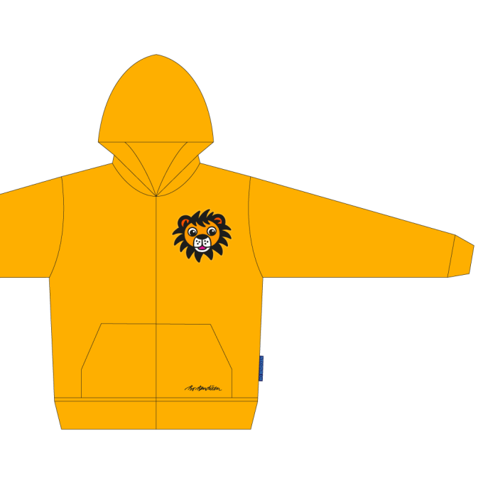 SWEATSHIRT BRN M HTTE OG LYN LVE GUL