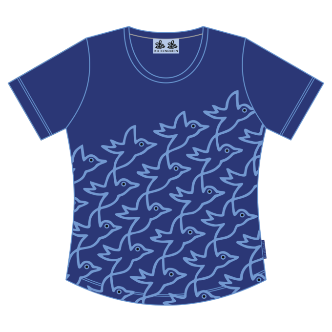 T-SHIRT SLIM FIT FUGLE BL