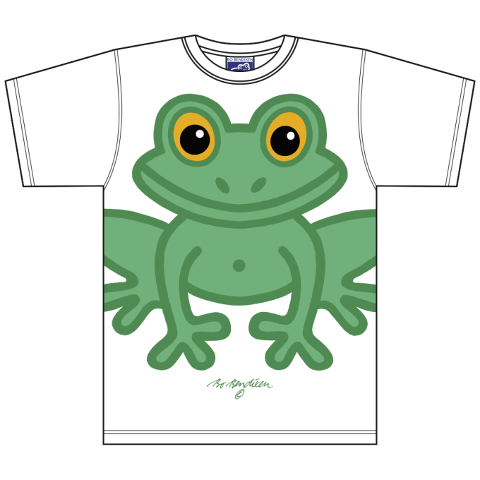 T-SHIRT ADULT FROG WHITE
