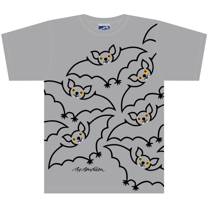 T-SHIRT ADULT BAT GREY 