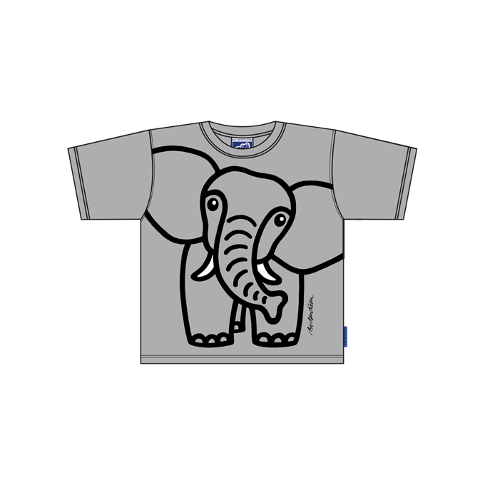 T-SHIRT KIDS ELEPHANT GREY 