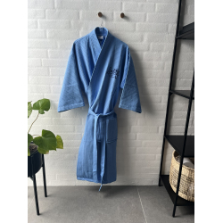KIMONO WAFFLE SEA OTTER BLUE