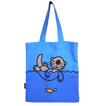 TOTEBAG W POUCH SEA OTTER