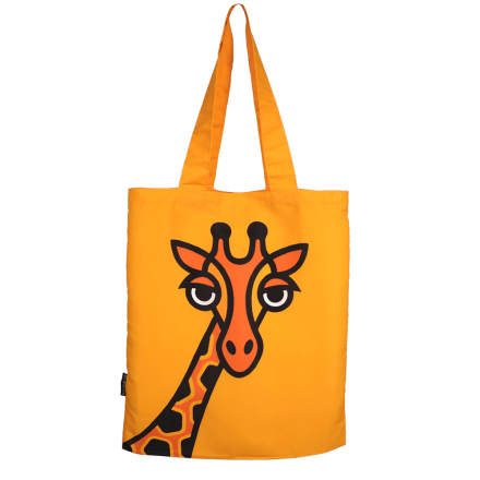 TOTEBAG W POUCH GIRAFFE
