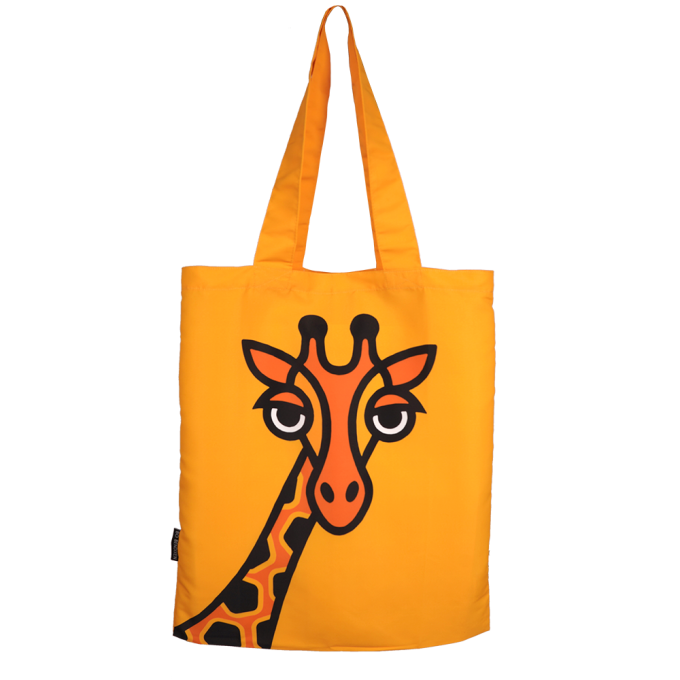 TOTEBAG W POUCH GIRAFFE