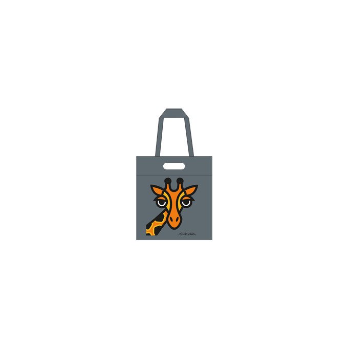 SHOPPER GIRAFFE GREY