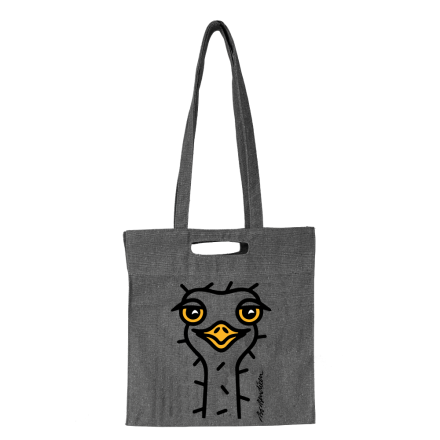TOTEBAG OSTRICH GREY