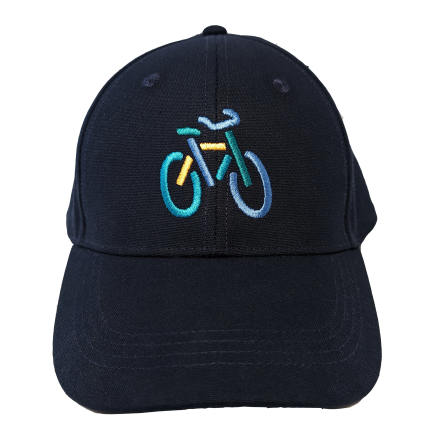 CAP EMBROIDERED BIKE NAVY