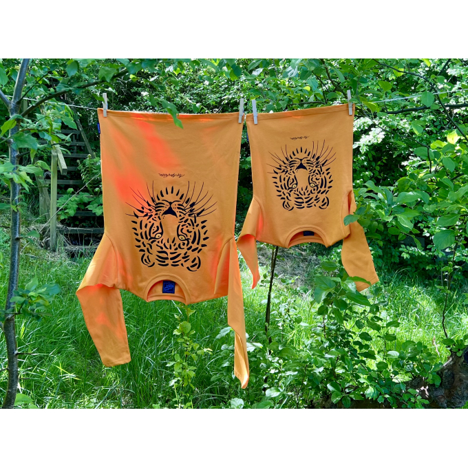 T-SHIRT ADULT LONG SLEEVED TIGER ORANGE