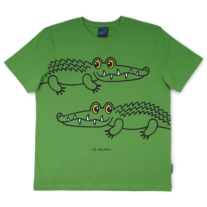 T-SHIRT VOKSEN KROKODILLE GRN