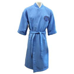 KIMONO WAFFLE HEDGEHOG BLUE