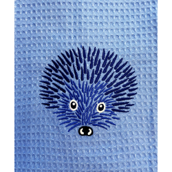 KIMONO WAFFLE HEDGEHOG BLUE