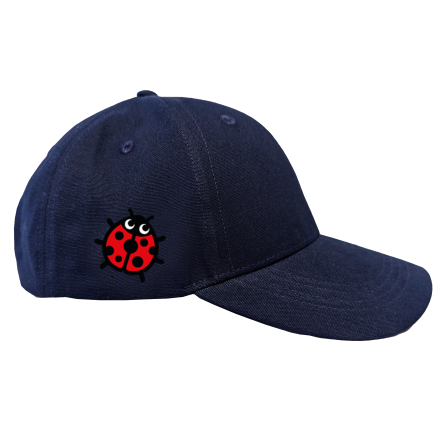 CAP EMBROIDERED LADY BUG NAVY