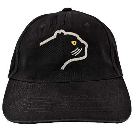 CAP EMBROIDERED PANTHER BLACK 