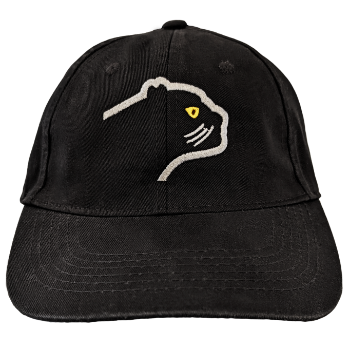  KASKET M BRODERI PANTER SORT 