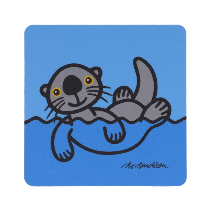 COASTER SEA OTTER 9X9 CM