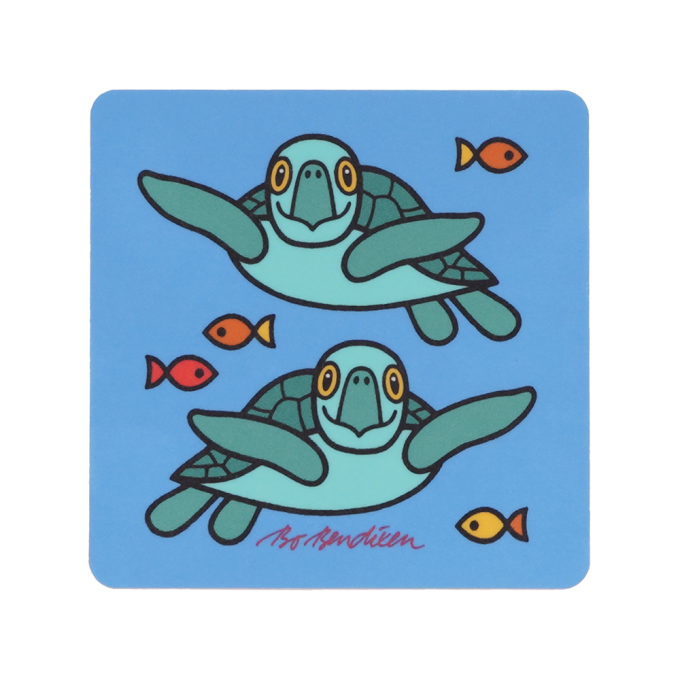 COASTER SEA TURTLE 9X9 CM