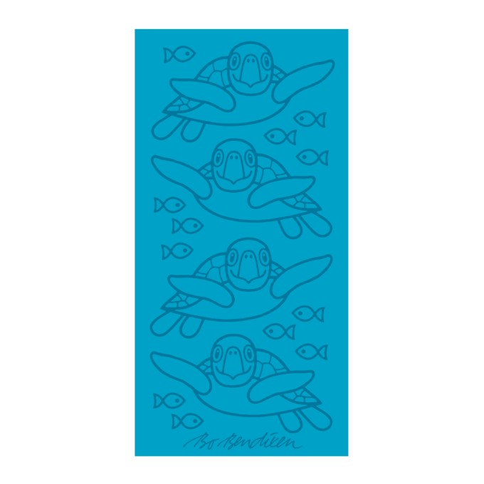 TOWEL SEA TURTLE TURQUOISE 50 X 100 