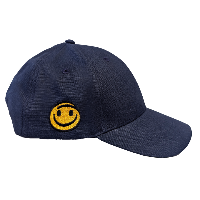 KASKET M BRODERI SMILEY NAVY