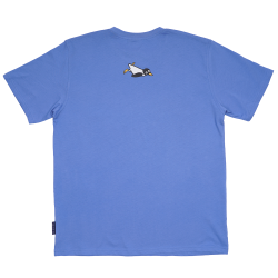 T-SHIRT ADULT PENGUIN BLUE