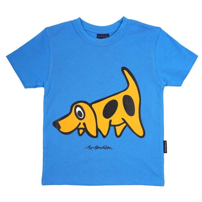 T-SHIRT BRN HUND BL