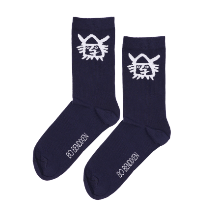 SOCKS VIKING HEAD NAVY