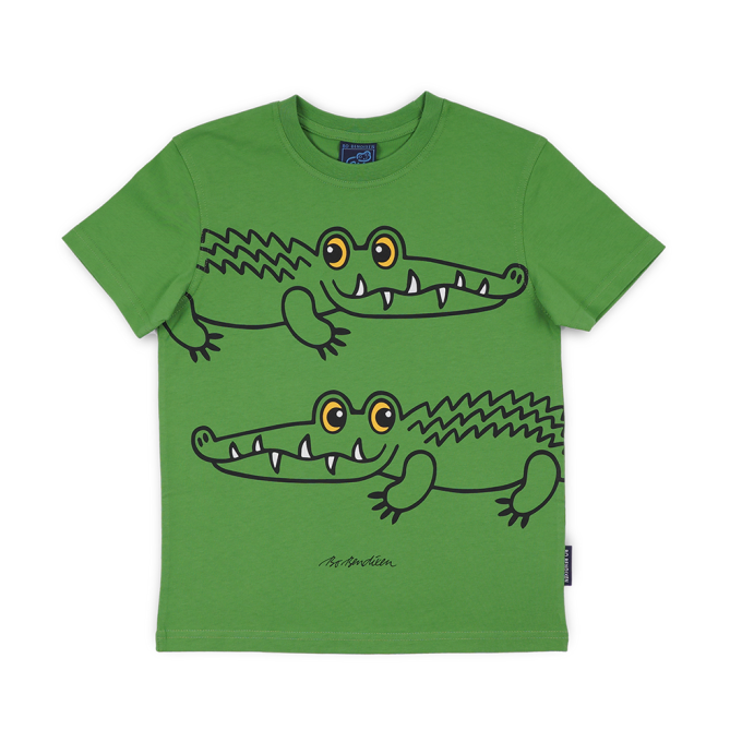 T-SHIRT BRN KROKODILLE GRN