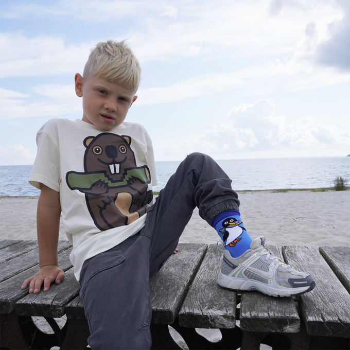 T-SHIRT KIDS BEAVER BEIGE 