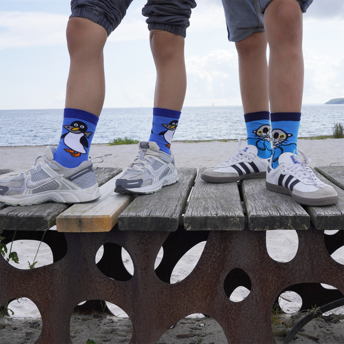 SOCKS PENGUIN BLUE 