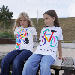 T-SHIRT KIDS BIKE WHITE