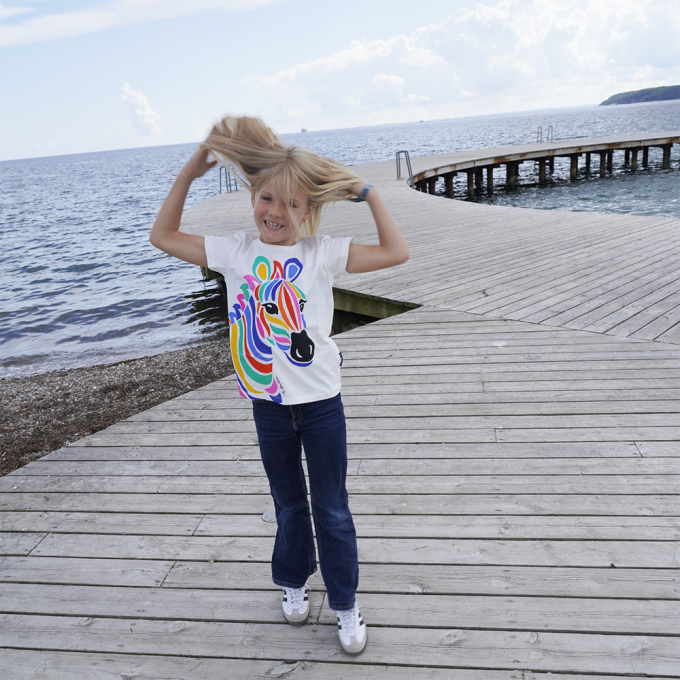 T-SHIRT BRN SLIM FIT ZEBRA MULTI COLOR 