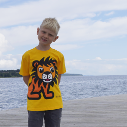 T-SHIRT KIDS LION YELLOW