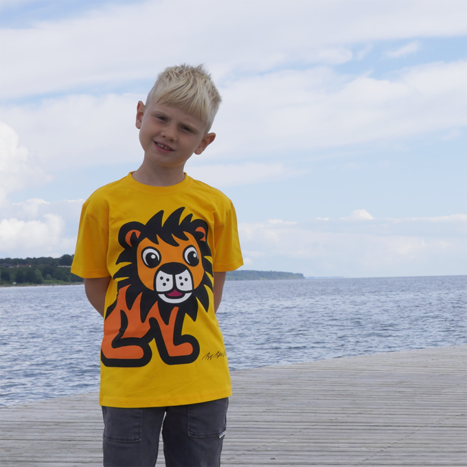 T-SHIRT KIDS LION YELLOW