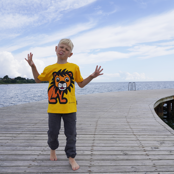 T-SHIRT KIDS LION YELLOW