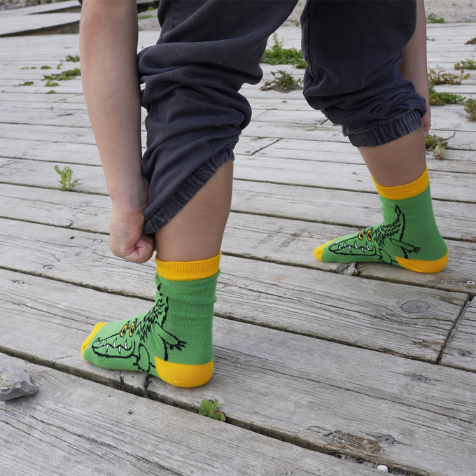 SOCKS CROCODILE GREEN 