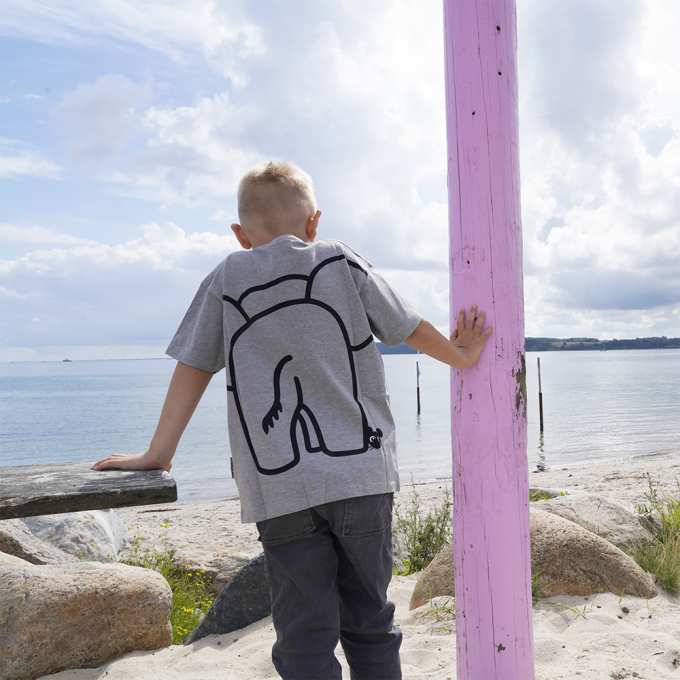 T-SHIRT KIDS ELEPHANT GREY 