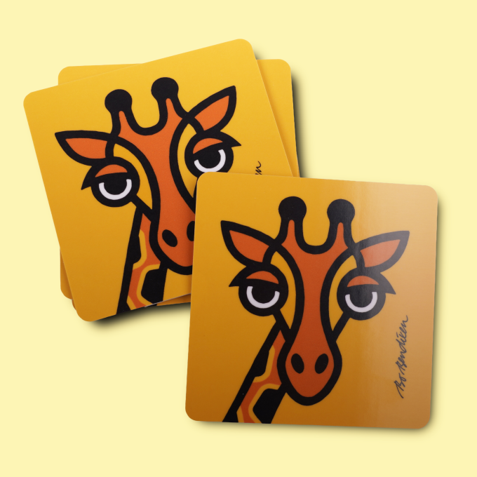 COASTER GIRAF 9X9 CM