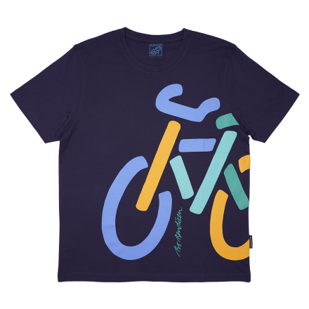 T-SHIRT ADULT BIKE NAVY