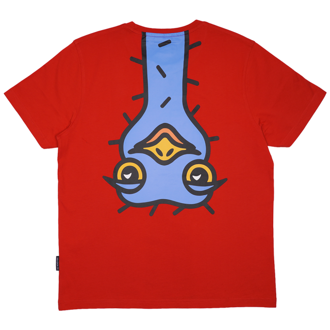 T-SHIRT ADULT OSTRICH RED
