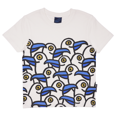 T-SHIRT B�RN SJOVE M�GER HVID