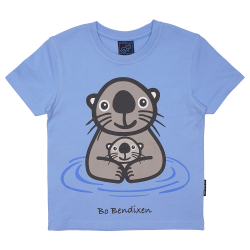 T-SHIRT B�RN HAVODDER MED BABY LYSEBL�