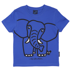 T-SHIRT B�RN ELEFANT BL�
