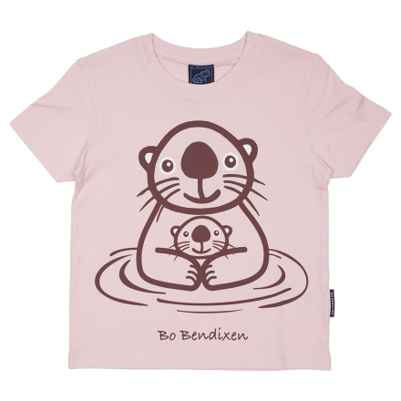 T-SHIRT B�RN HAVODDER MED BABY PINK