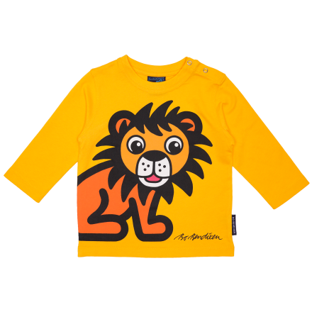 T-SHIRT LONG SLEEVED BABY LION YELLOW