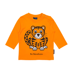 T-SHIRT LONG SLEEVED BABY TIGER ORANGE