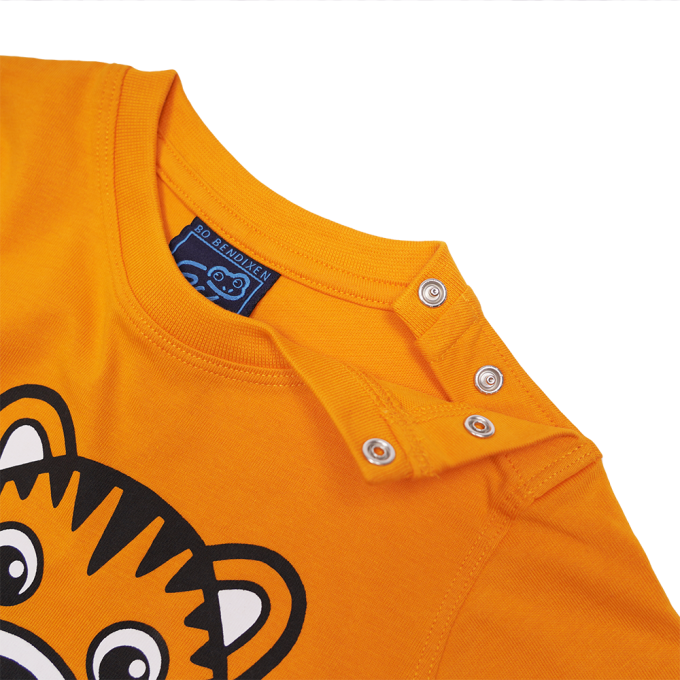 T-SHIRT LONG SLEEVED BABY TIGER ORANGE
