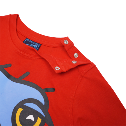 T-SHIRT LONG SLEEVED BABY OSTRICH RED