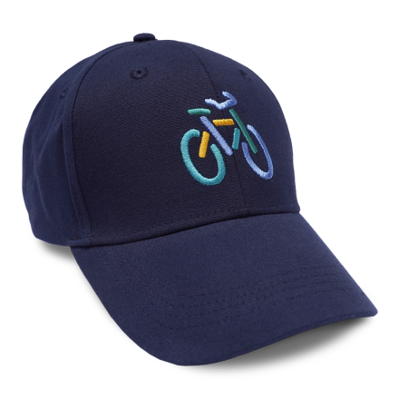 CAP EMBROIDERED BIKE NAVY