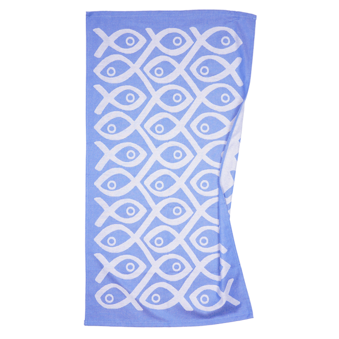 TEA TOWELS SUSHI BLUE 3-PACK