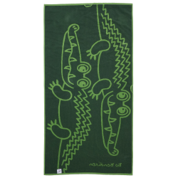TOWEL CROCODILE GREEN 70 X 140
